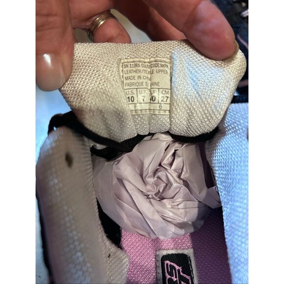 Skechers Sport Women's Size 10 Lace Up Sneakers Black & Pink #11065 - Picture 2 of 11